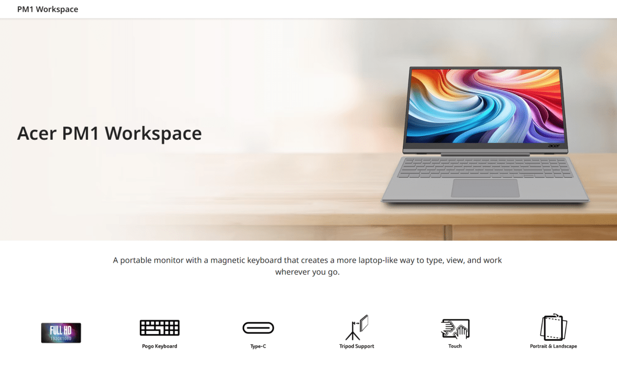 Acer PM1 system