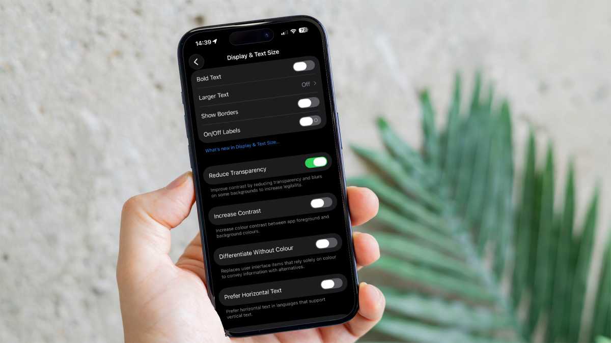 iPhone accessibility settings