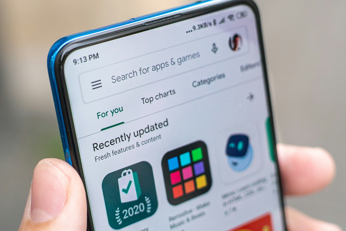 Google Play Store on a phone