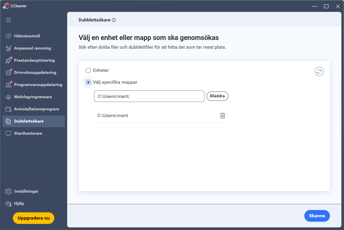 Ccleaner Dubblettsökare 3