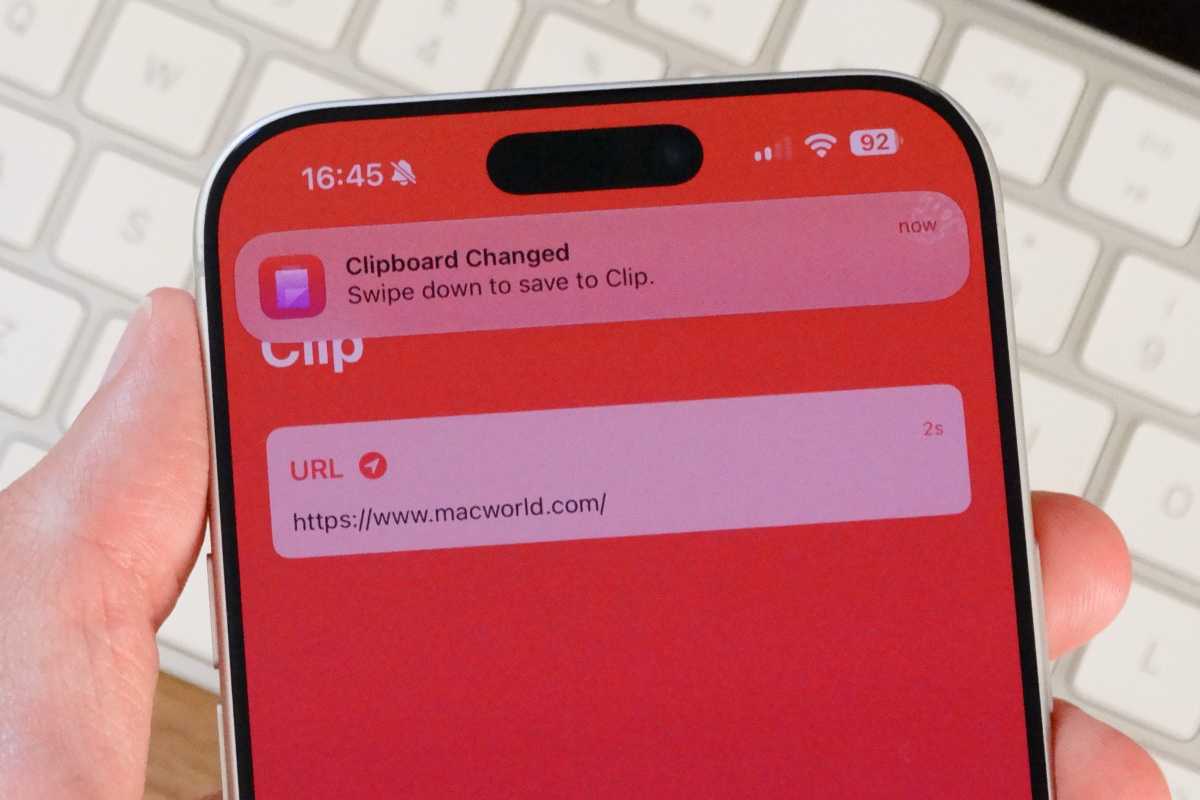 Clipboard manager App from a third-party App Store
