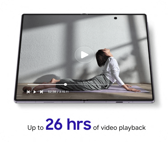 Galaxy Z Fold 8 battery life video playback