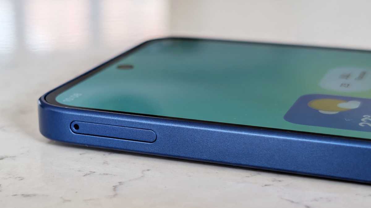 Samsung Galaxy A27 SIM and microSD tray