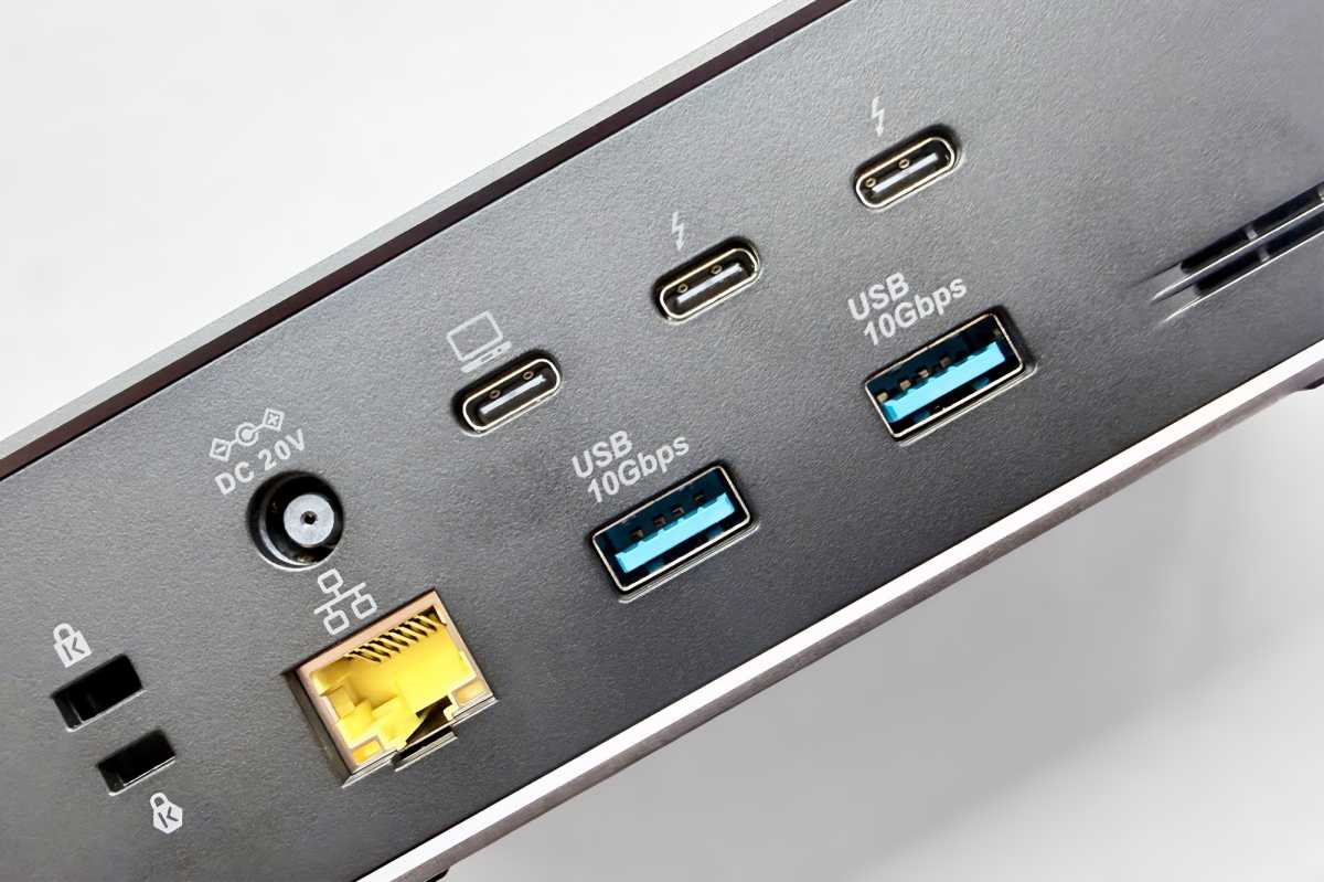 HyperDrive Next Thunderbolt 5 Dock back ports