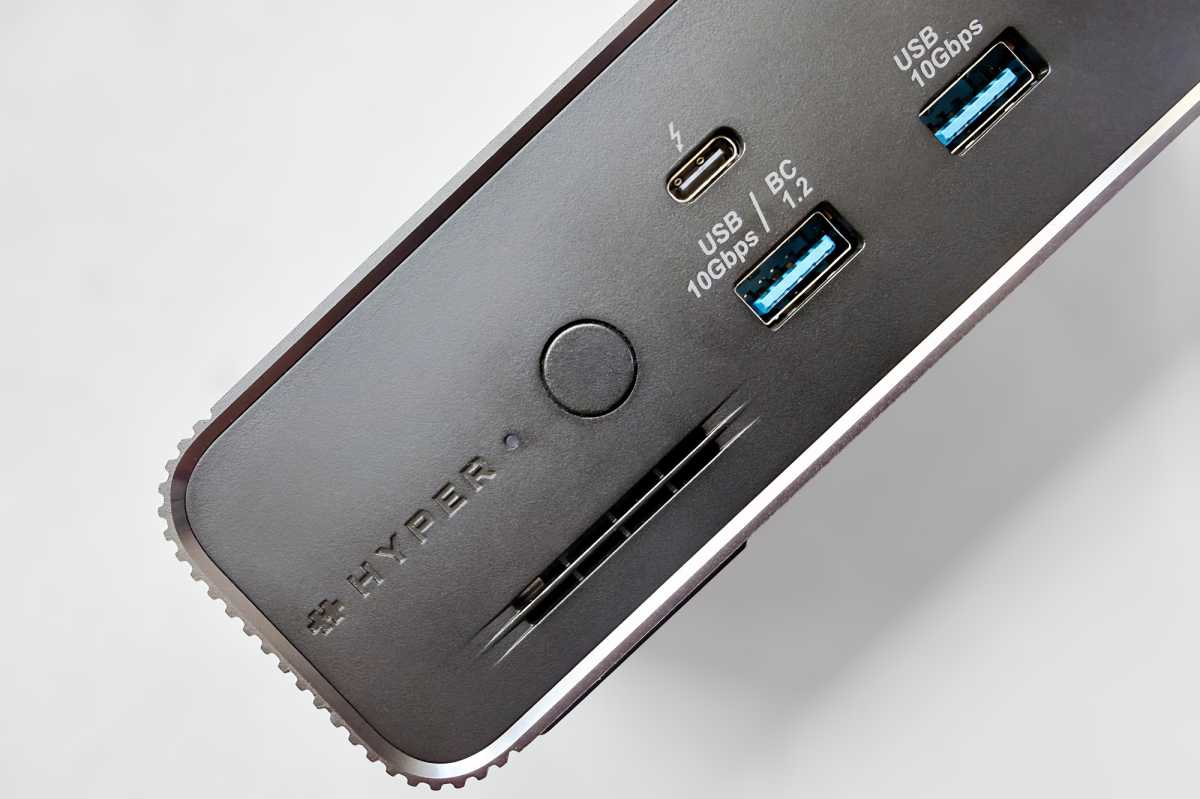 HyperDrive Next Thunderbolt 5 Dock front ports