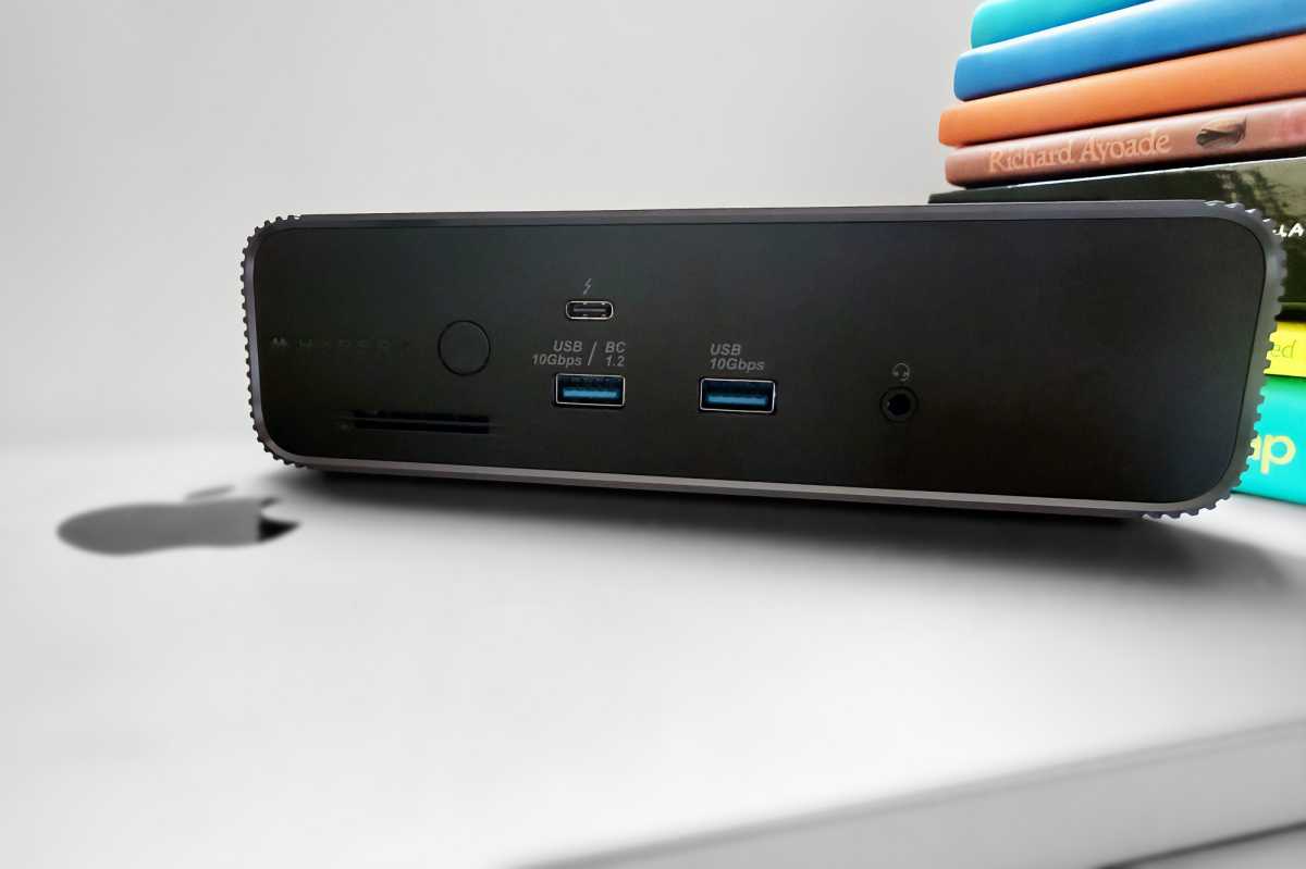 HyperDrive Next Thunderbolt 5 Dock on MacBook
