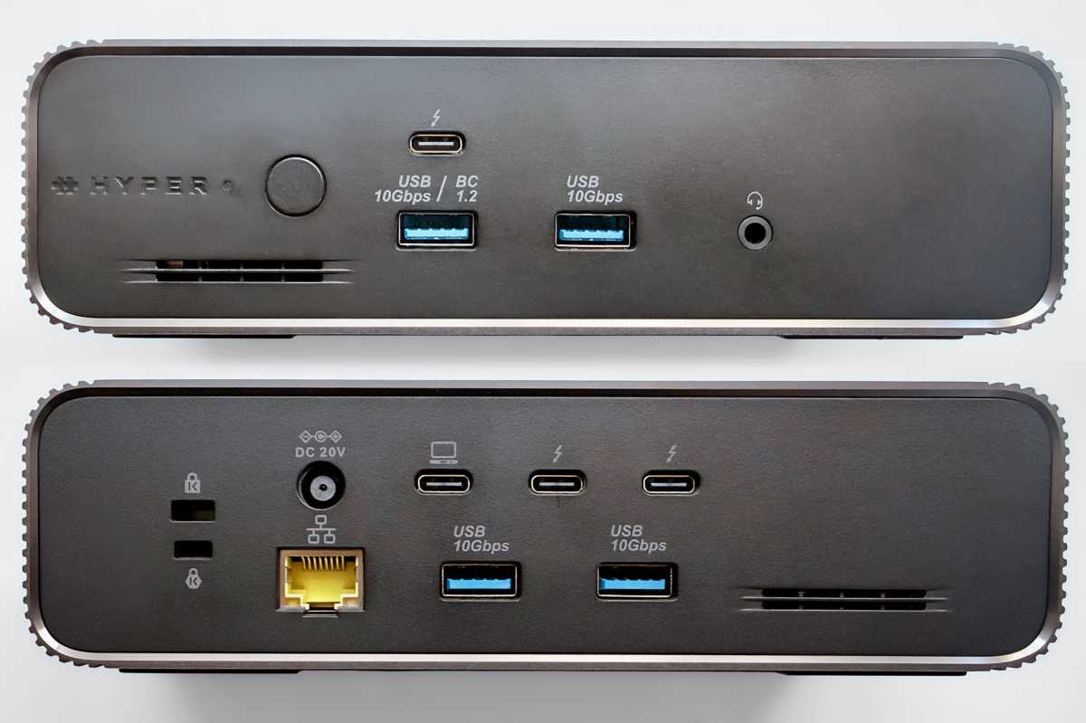 HyperDrive Next Thunderbolt 5 Dock ports