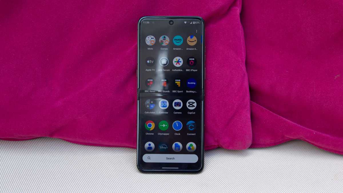 Motorola Razr 70 Ultra apps tray