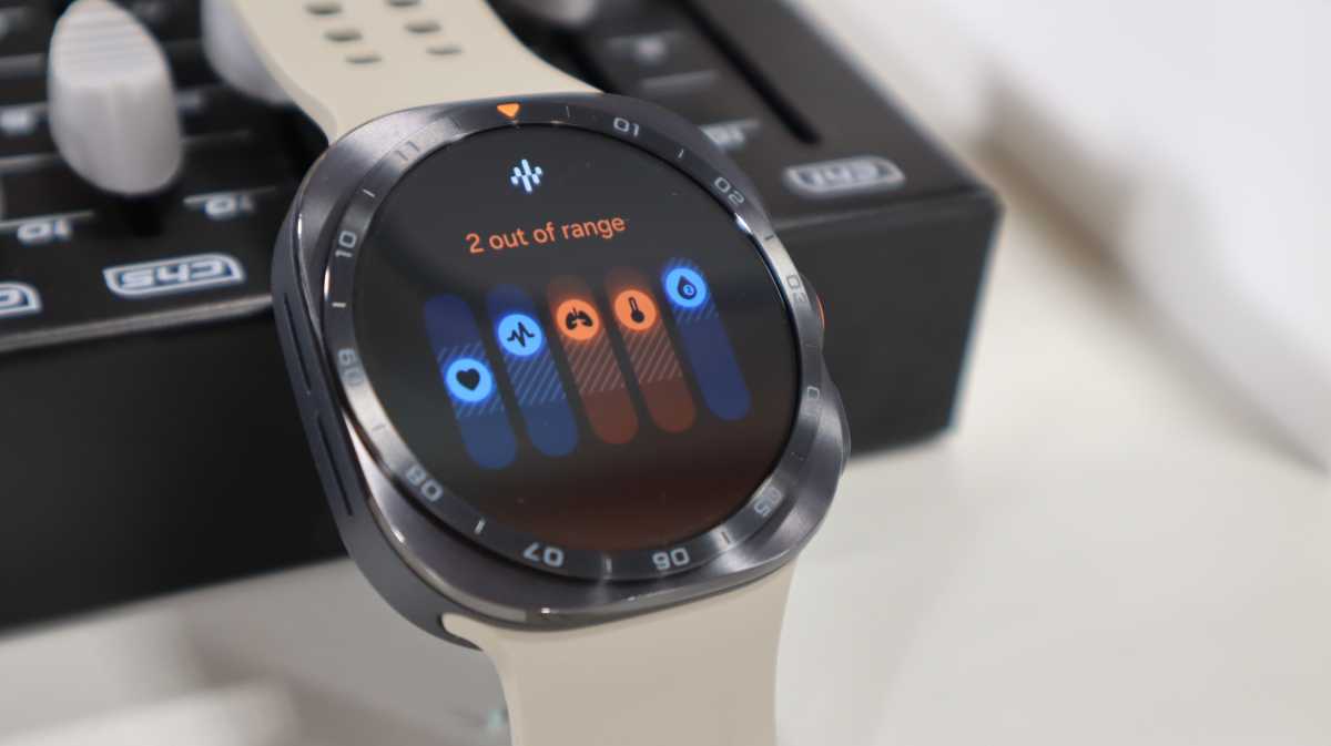 Samsung Galaxy Watch Ultra 2 vitals tracking