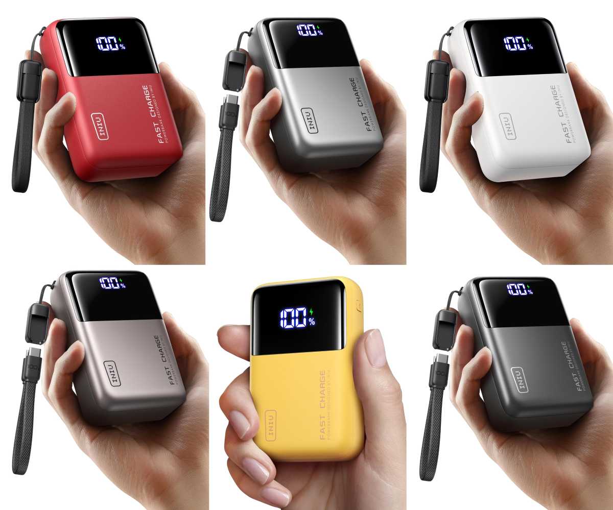 Iniu P63 small power bank colors
