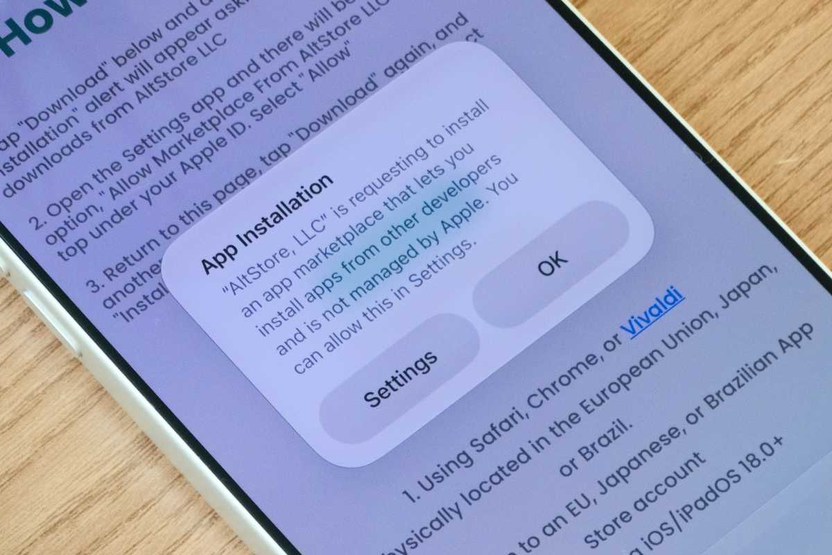 Installing App Marketplaces on an iPhone 17 Pro Max