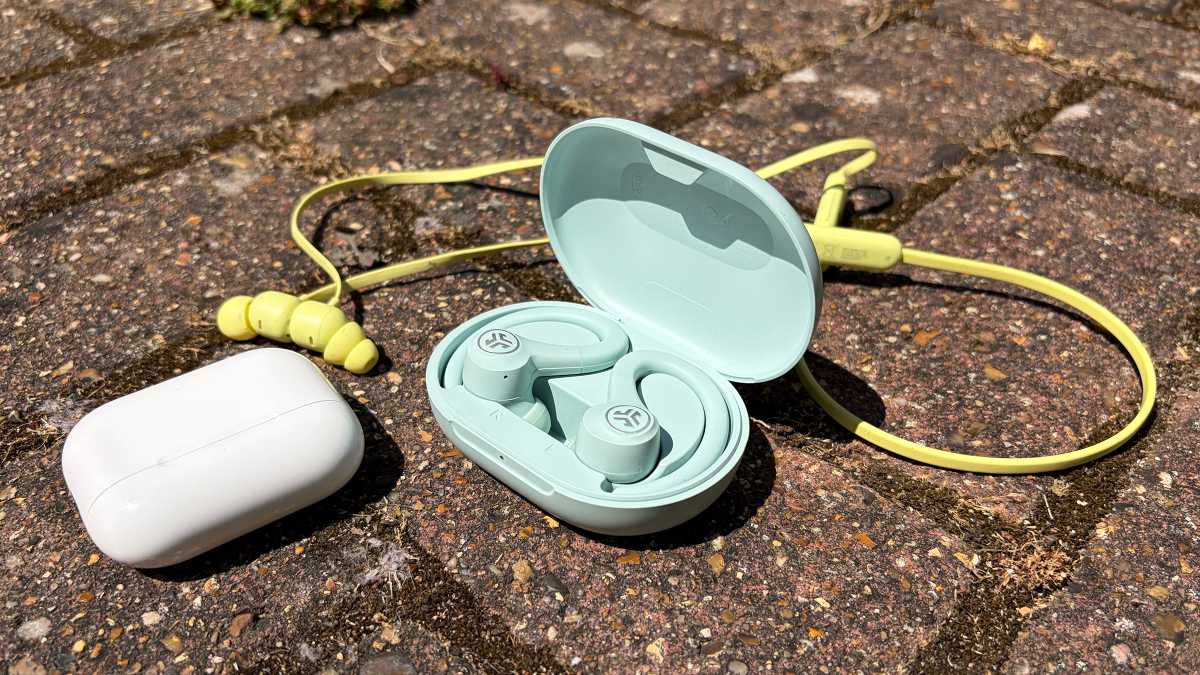 JLab Go Sport+ with AirPods Pro 3 and Beats Flex