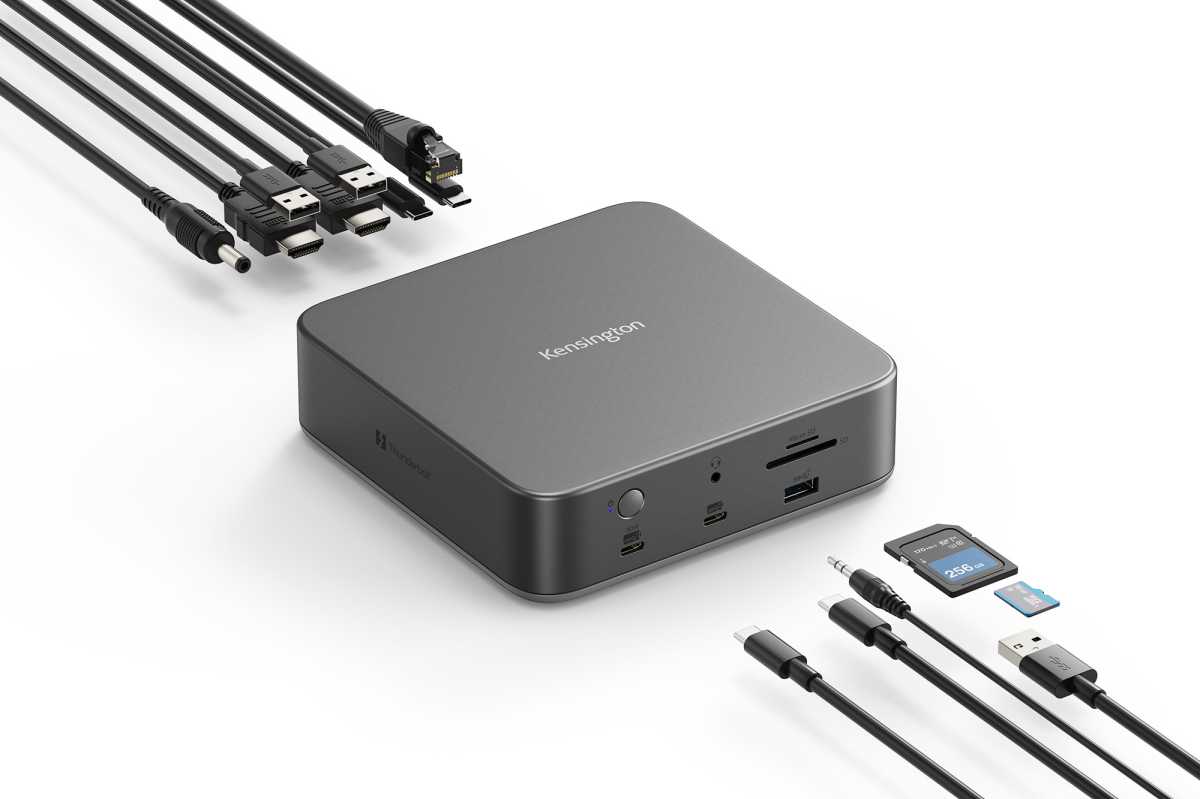 Kensington SD5010T5 EQ Thunderbolt 5 Dock ports cables