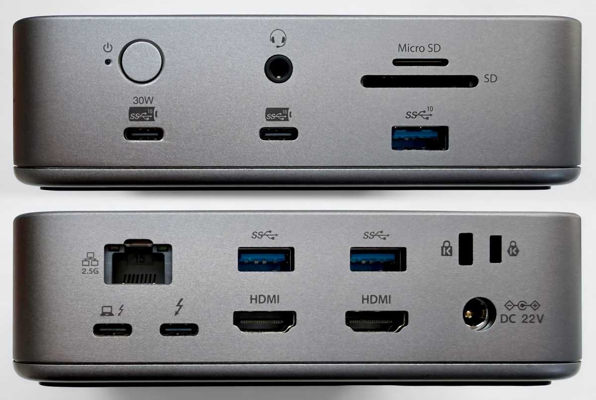 Kensington SD5010TS EQ Thunderbolt 5 Docking Station ports