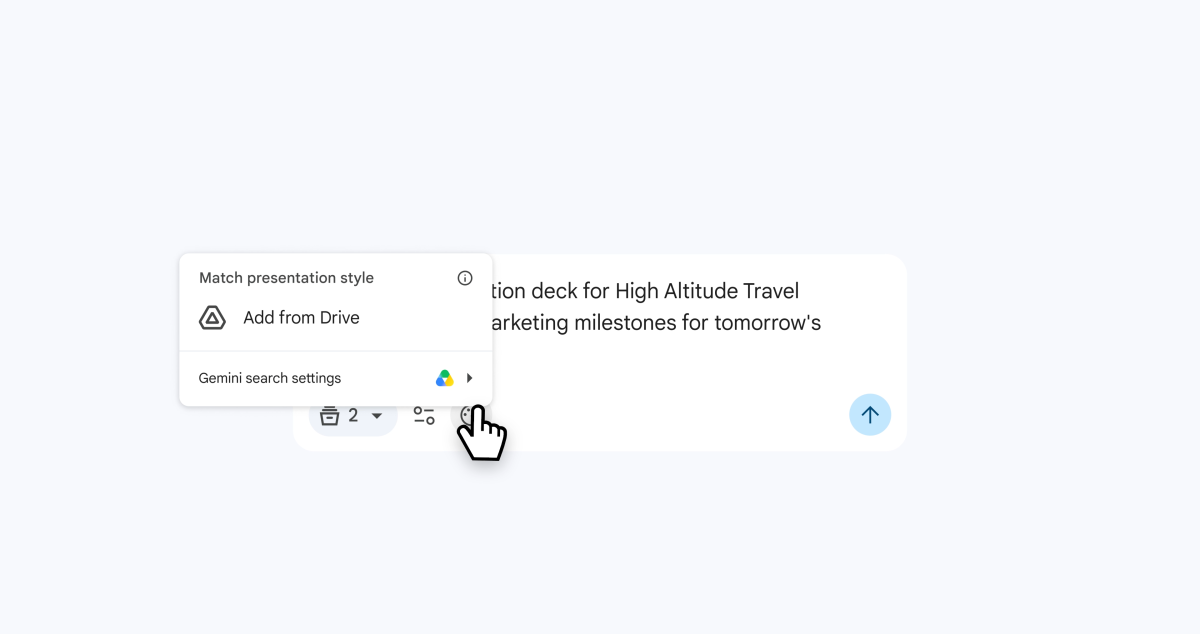 Google Slides AI generation