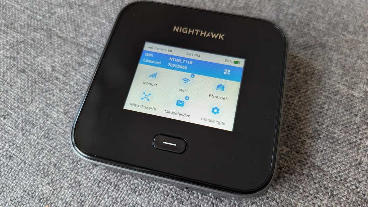 Netgear Nighthawk M7 Pro gränssnitt