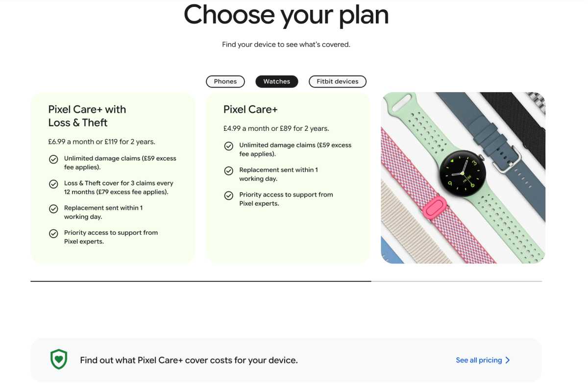 Pixel Care Plus UK Pricing 2