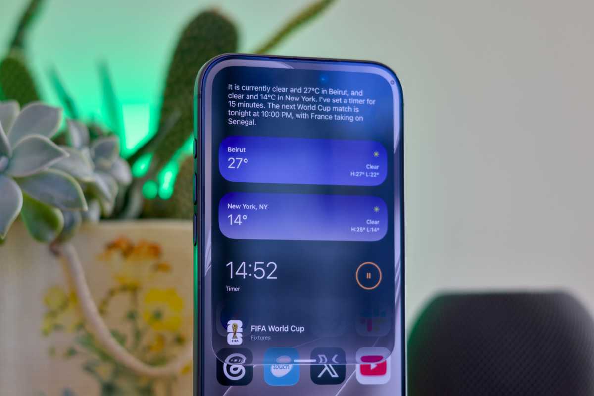 Siri AI processing multiple requests at once
