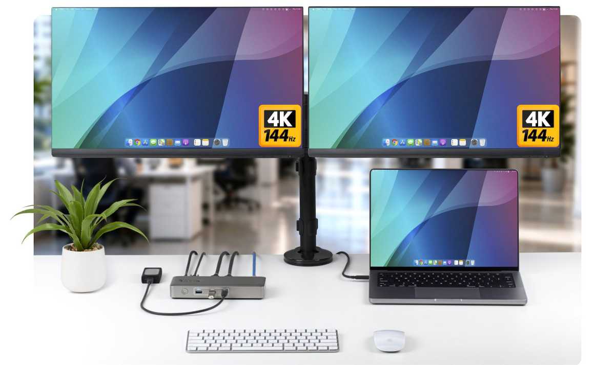 StarTech.com 208N two monitors 4K 144Hz