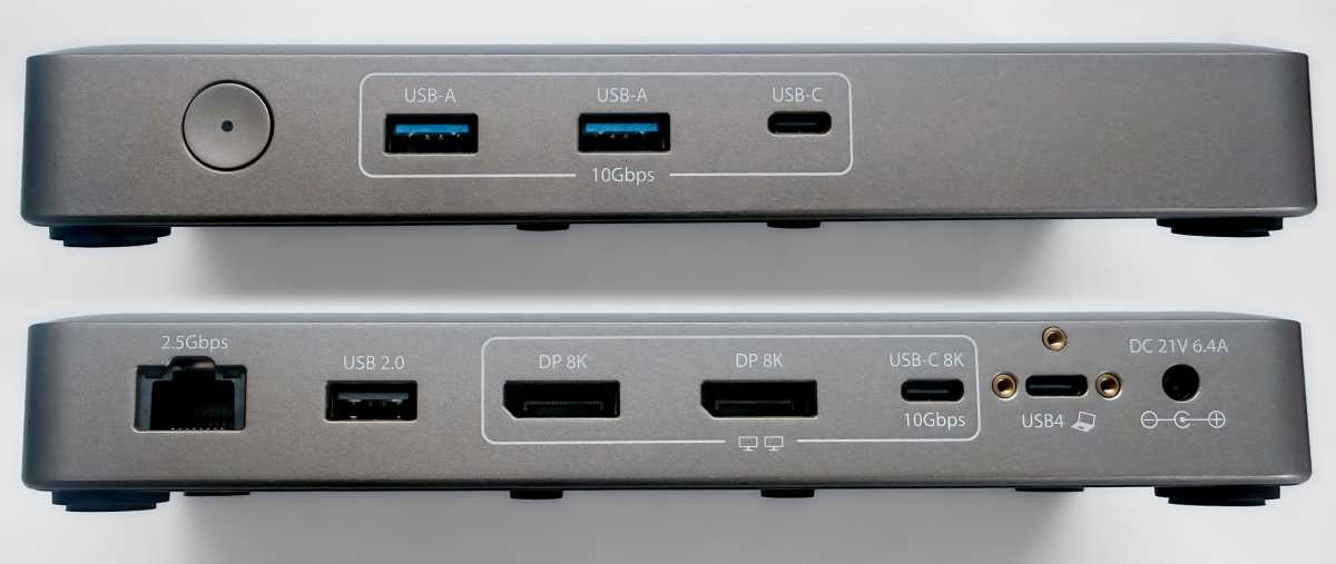 StarTech com Dual 4K USB4 Docking Station 208N USB4 ports