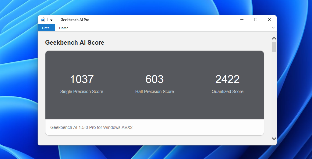 Test Geekom Air12 2026 geekbench