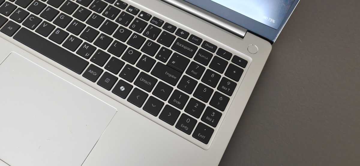 Test Geekom Geekbook M16 Tastatur