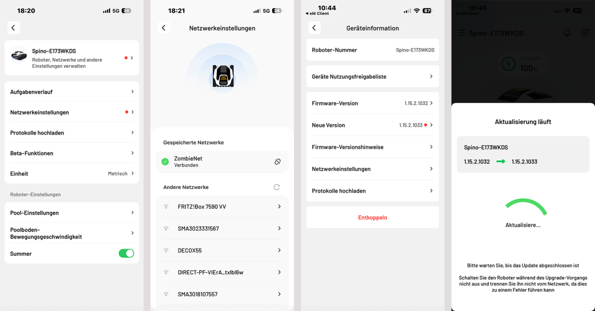Test Mammotion Spino E1 App2