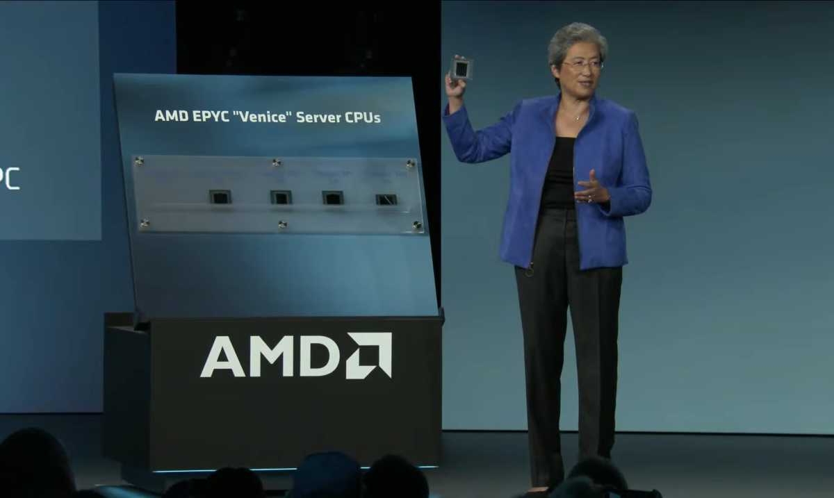 Lisa Su Venice Epyc Zen 6 chips