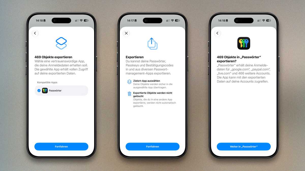 Passwort-App: So importieren Sie alte Passwörter