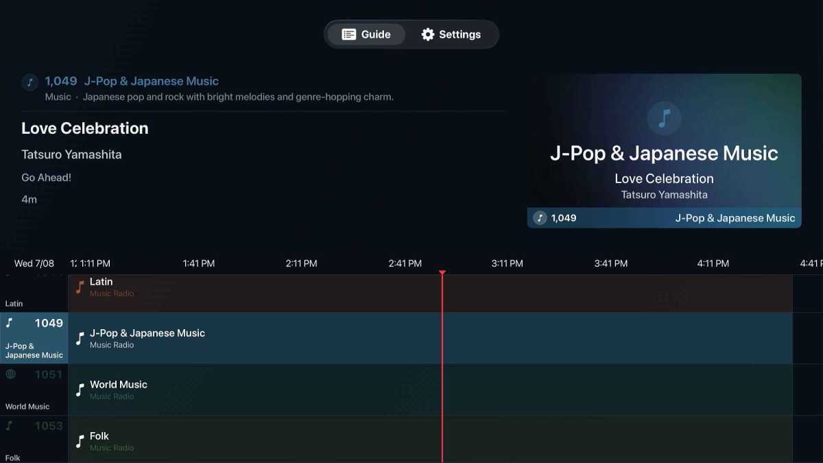 Bunny Ears TV music channels