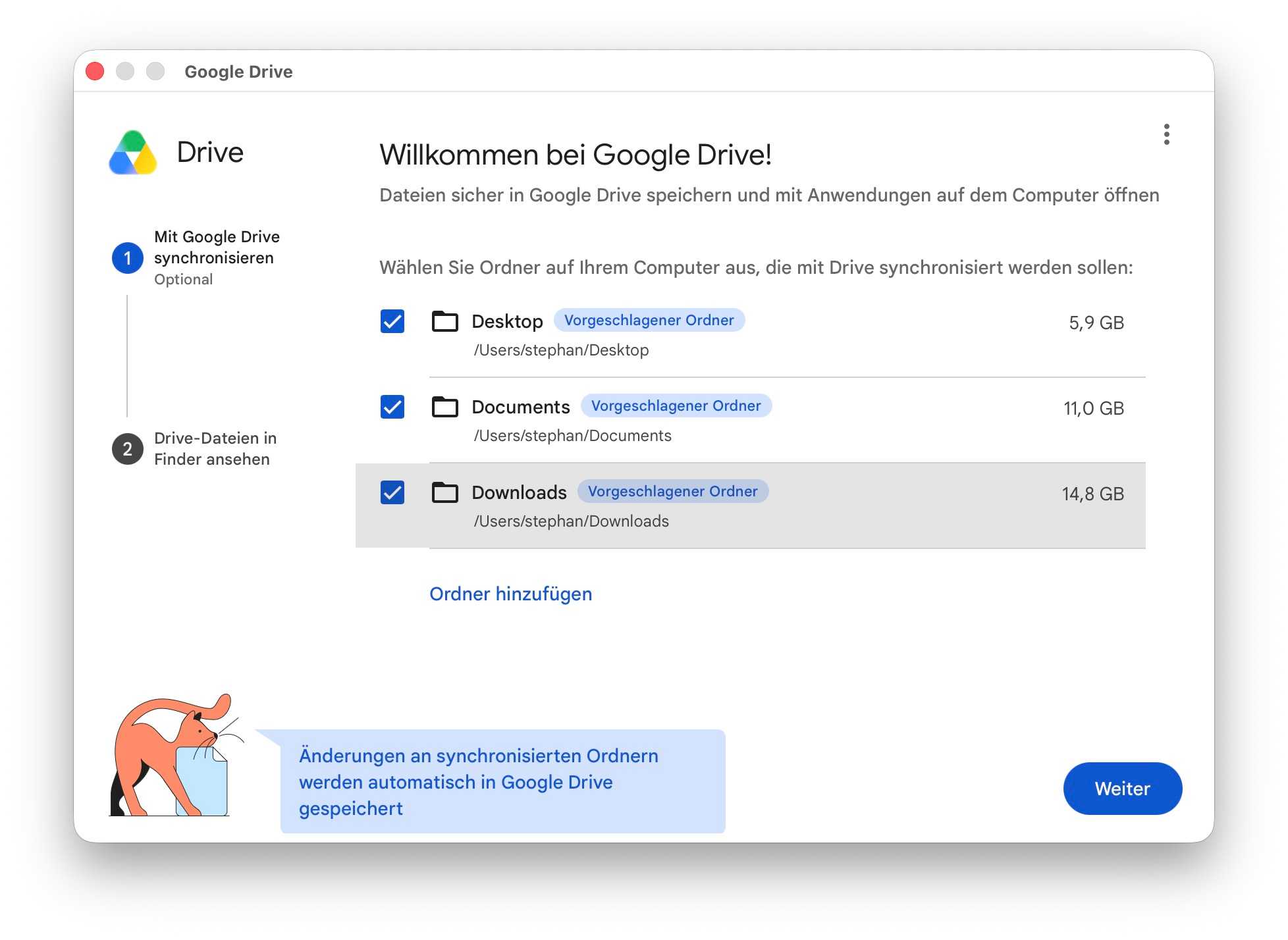 Google Drive und iCloud+