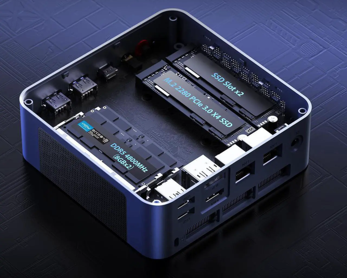 Bosgame mini PC RAM and storage