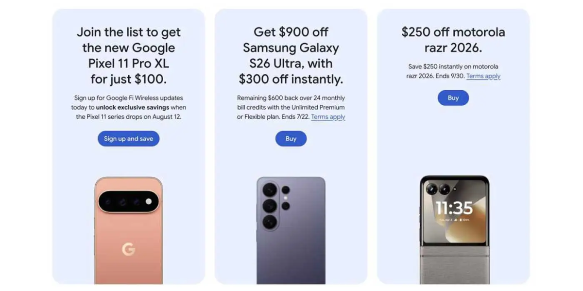 Pixel 11 Pro on Google Fi