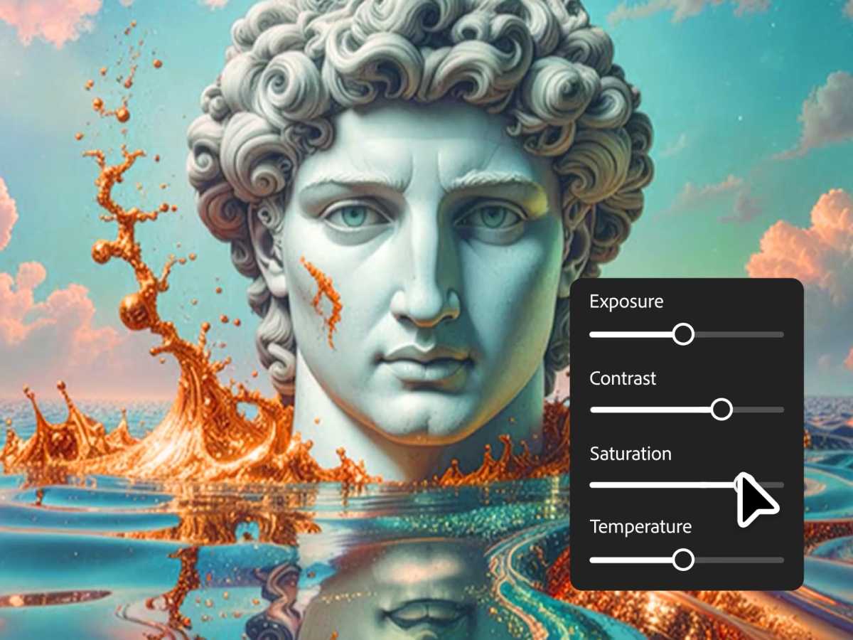 Adobe Firefly AI videoframe Statue