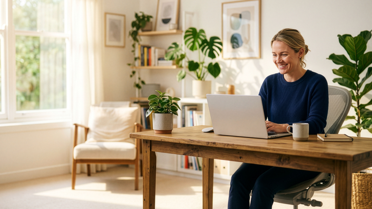 Adobe Lifestyle Woman at Desk