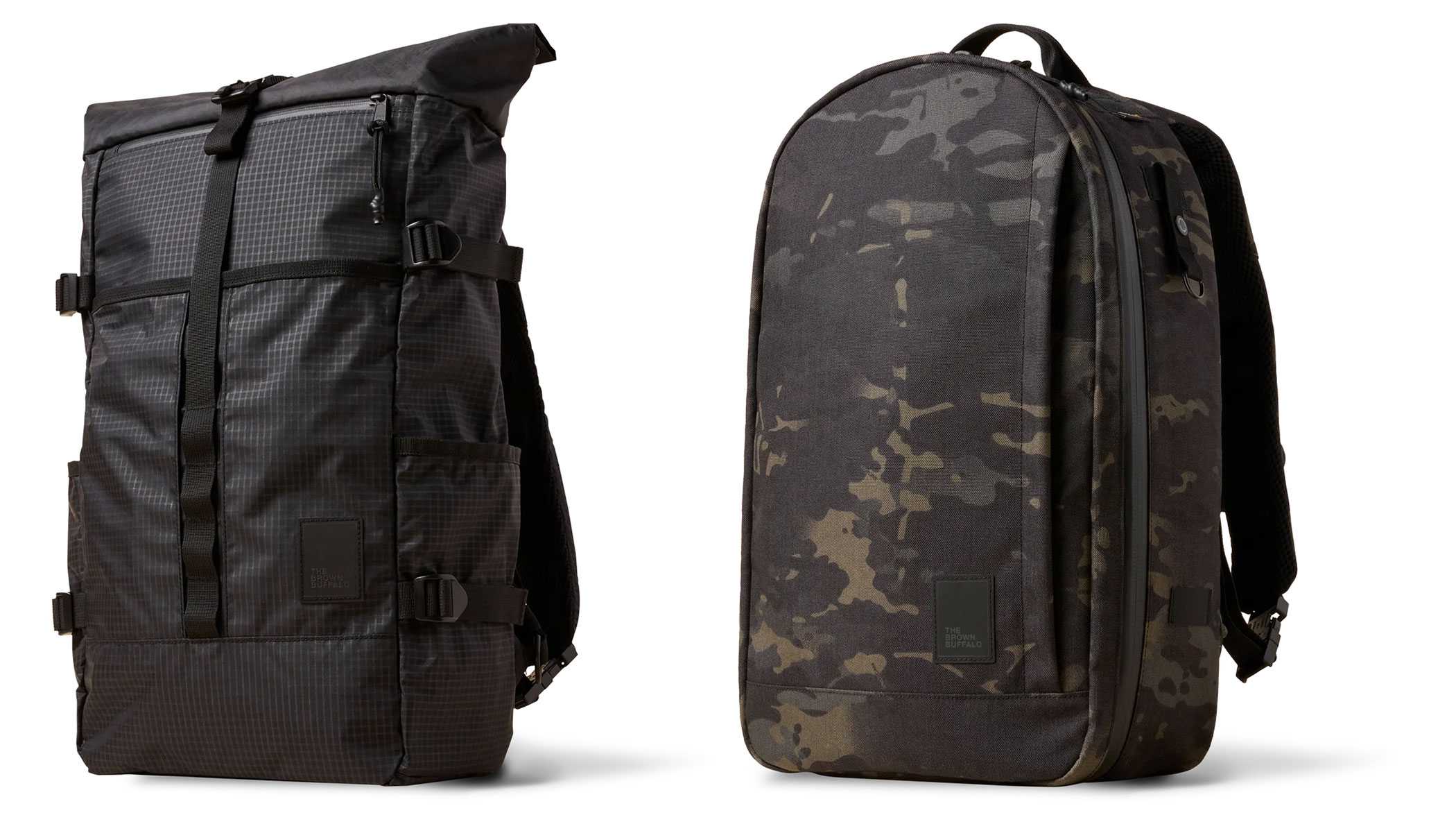 Brown Buffalo Rolltop and Conceal Backpack – Tough, versatile backpacks