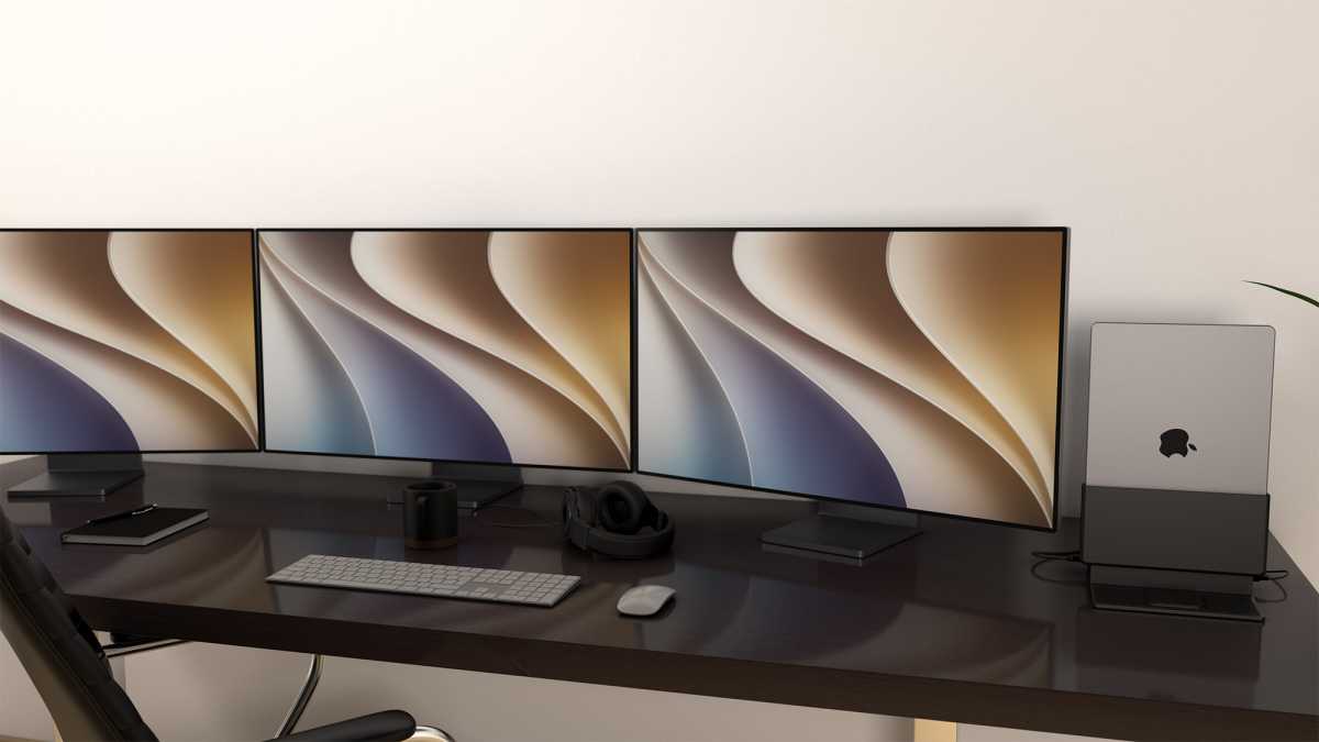 Brydge ProDock Trio three screens 2