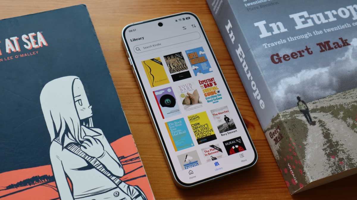Kindle app running on the Oppo Reno 16