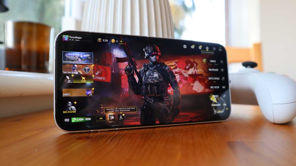 Call of Duty Mobile on the Oppo Reno 16