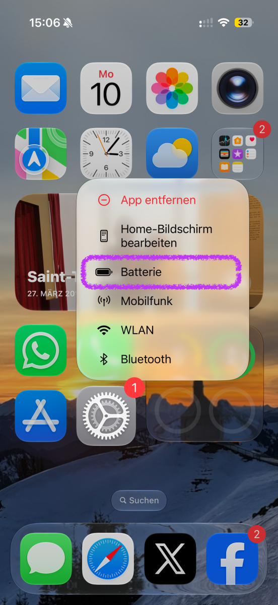 Versteckte iPhone-Funktion: So erreichen Sie die Batterie-Einstellungen im Handumdrehen