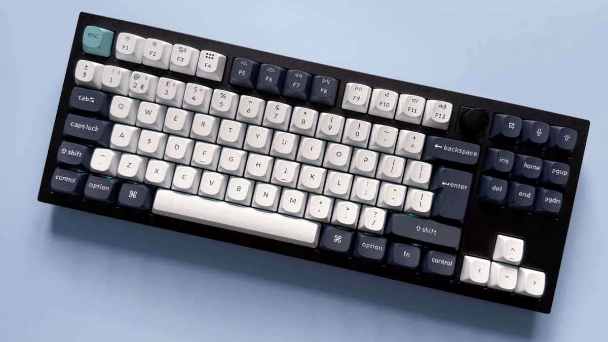 Keychron Q3 Max QMK/VIA Wireless Custom Mechanical Keyboard overhead shot