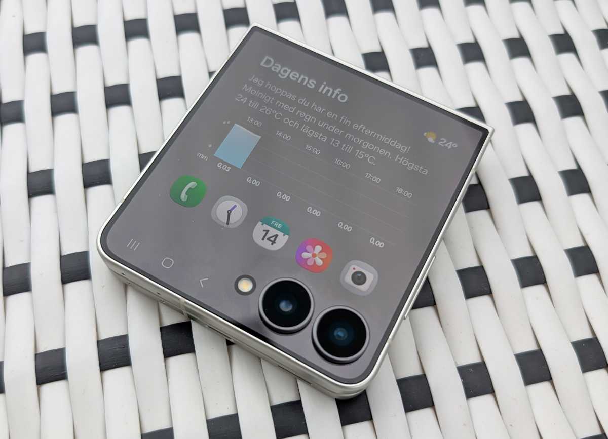 Samsung Galaxy Z Flip8 ytterskärm