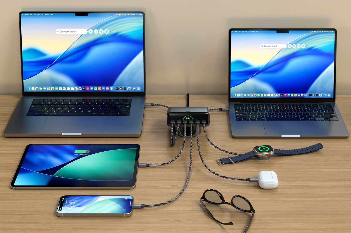 Satechi ChargeView 240W two laptops