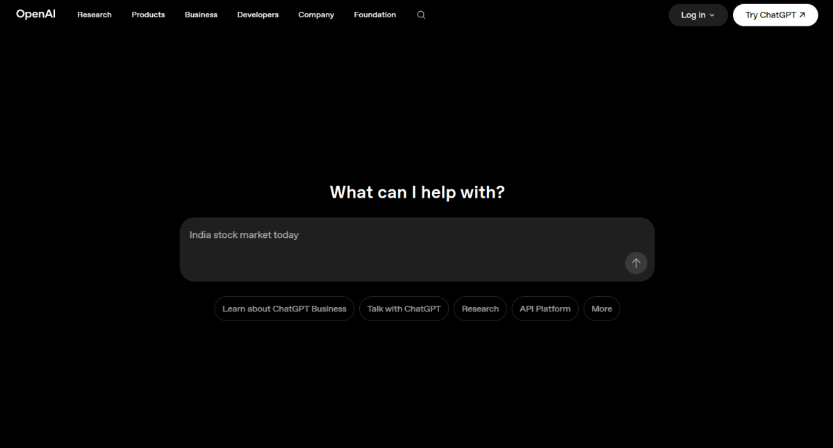 OpenAI's website (July 31, 2026)