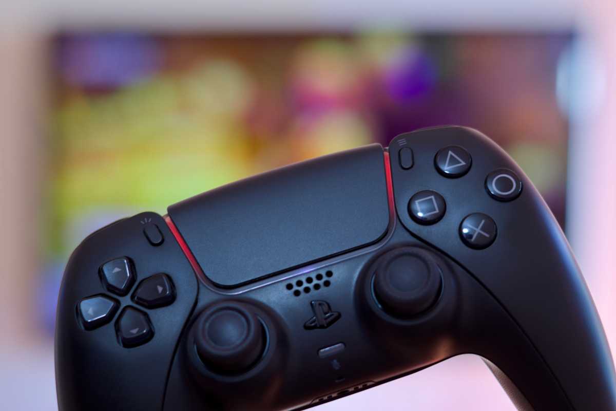 Sony DualSense controller connected to Apple TV 4K 3