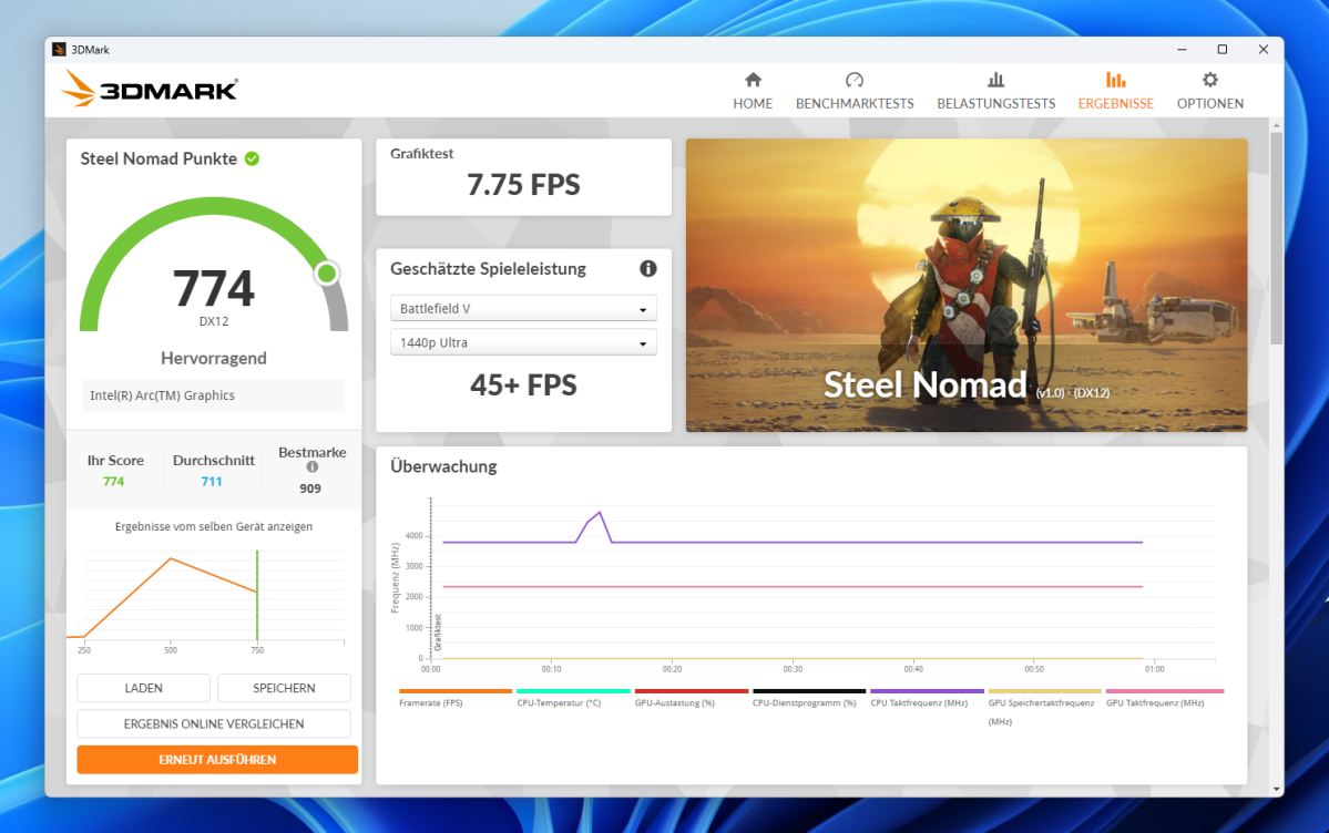 Test Geekom IT13 Max steel nomad