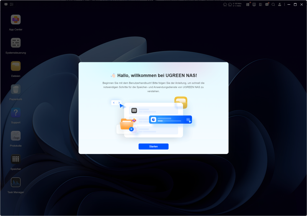 Test Ugreen NAS DXP4800GT Setup fertig