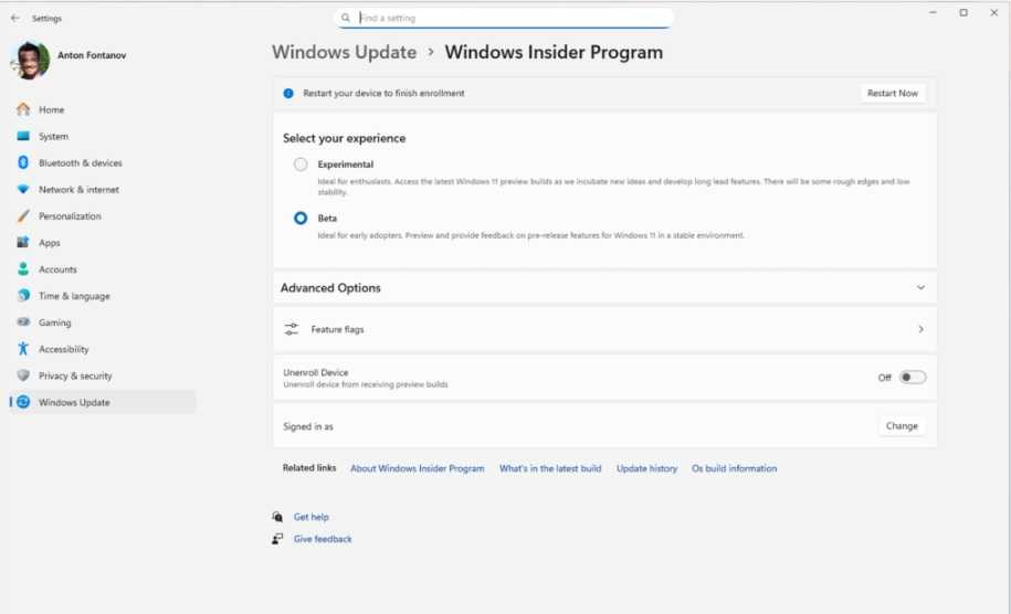 Windows Insider Program