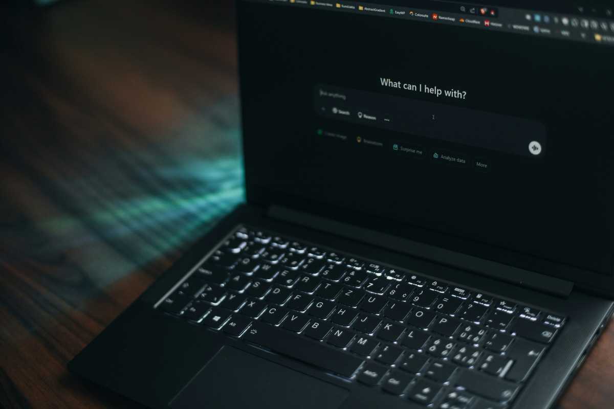 OpenAI's ChatGPT dashboard on a laptop