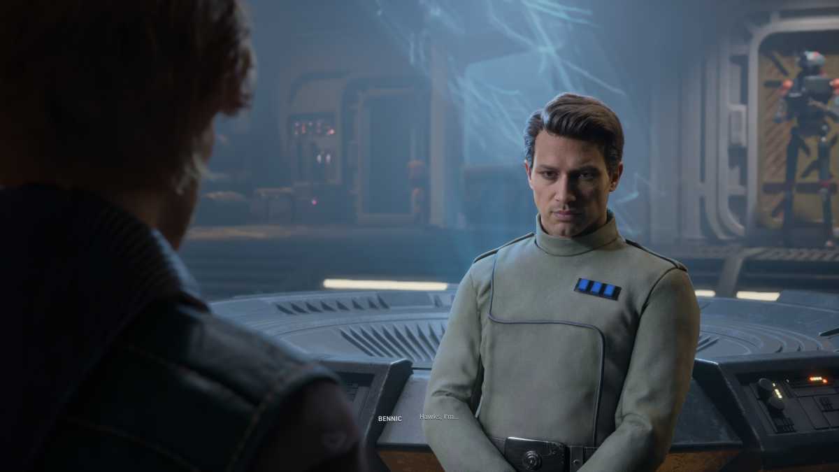 A screenshot of Star Wars Zero Company featuring the character Bennic HAlloren with DLSS 5 enabled